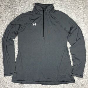 Under Armour Top Womens Medium Pullover Activewear Casual Stripes Gym Fitness